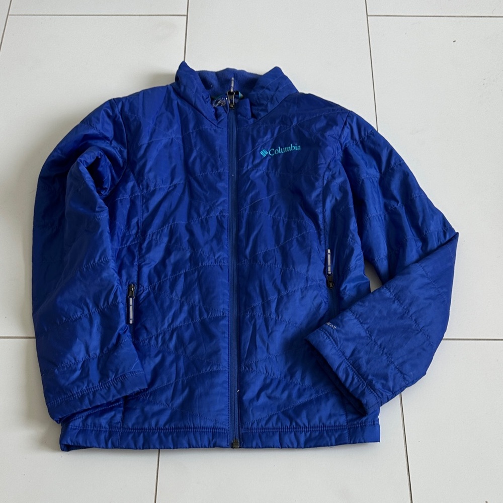 Columbia Omniheat Kids' Vibrant Blue Puffer Jacket 10/12